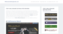 Desktop Screenshot of millionairedatingguide.com